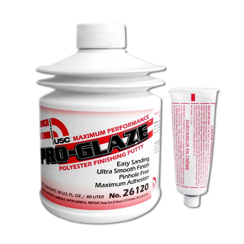 Pro-Glaze Maximum Performance Polyester Finishing Putty, 30 Fl. Oz. Pumptainer Bottle