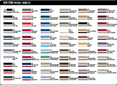 Universal Duo-Tone 0204208 - Auto Customizing 2 Color Dual Pinstripe - 4/16'' X 150' (1/8    Stripe, 1/16'' Gap, Then 1/16    St