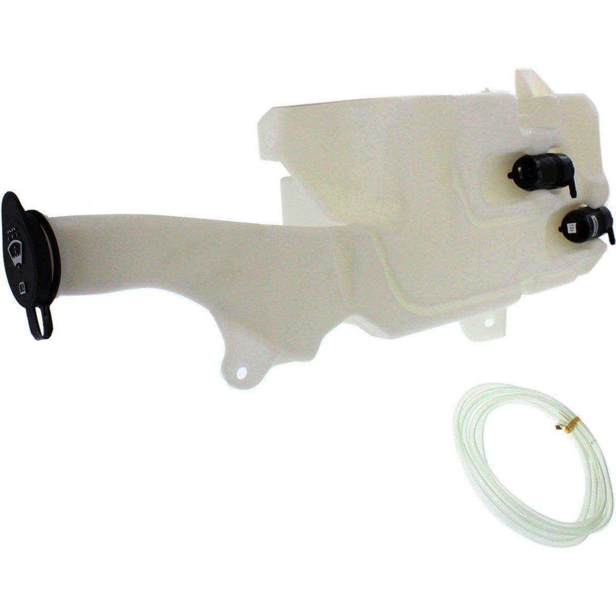 Fitrite Auto Parts New Windshield Washer Reservoir For 2007-2014 Gmc Yukon, Chevrolet Suburban, Cadillac Escalade, With Cap, Dual Pump And Sensor Gm1288171