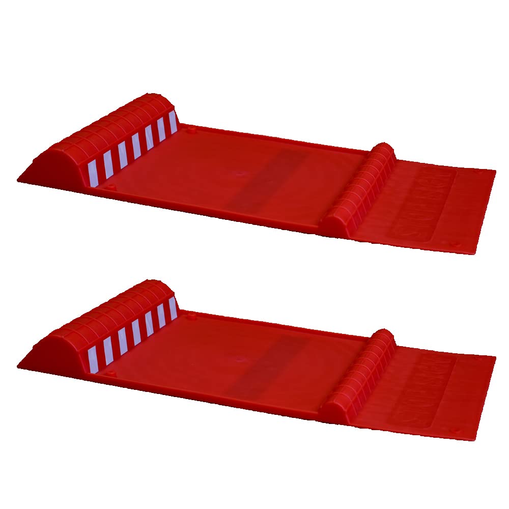 Maxsa 37359-2Pk Park Right 21'' X 11'' X 2'' Parking Mat, Red