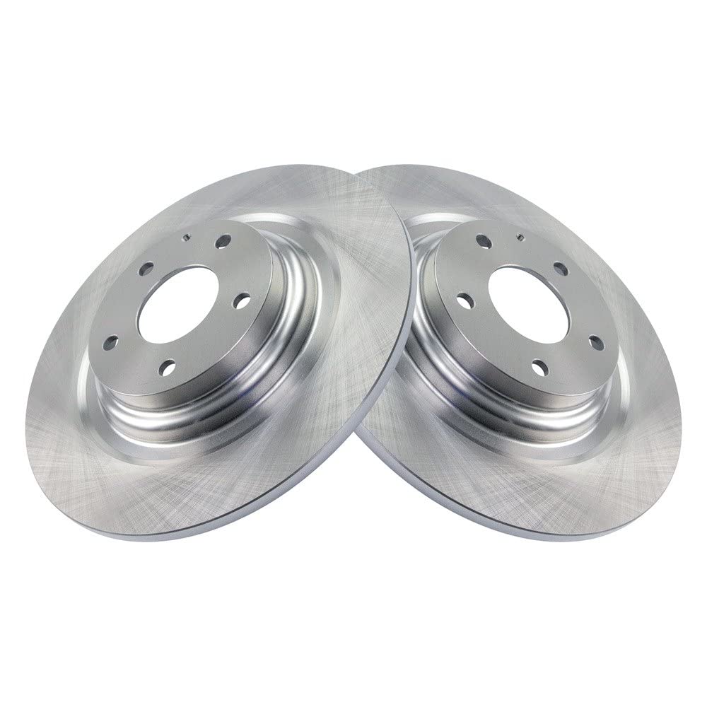Trq Rear Brake Rotors Set Solid Compatible With 2016-2023 Mazda Cx-9