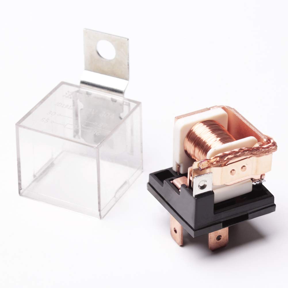 FARBIN Air Horn Relay Wiring Harness Kit 12V 80 AMP for Car, Truck, Motorcycle - Copper, Single Horn Wiring Harness + Button