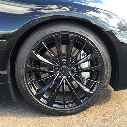 Colorlugs Vinyl Lug Nut Cover | Black | Flexible Fit Wheel Lug Nut Cap | Fits 19 Mm | Pack Of 25 | Includes Deluxe Extractor | Made In The Usa