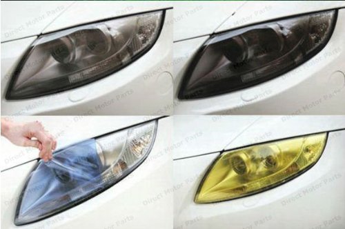 Diyah 12 X 48 Inches Self Adhesive Headlight, Tail Lights, Fog Lights Tint Vinyl Film (Clear)
