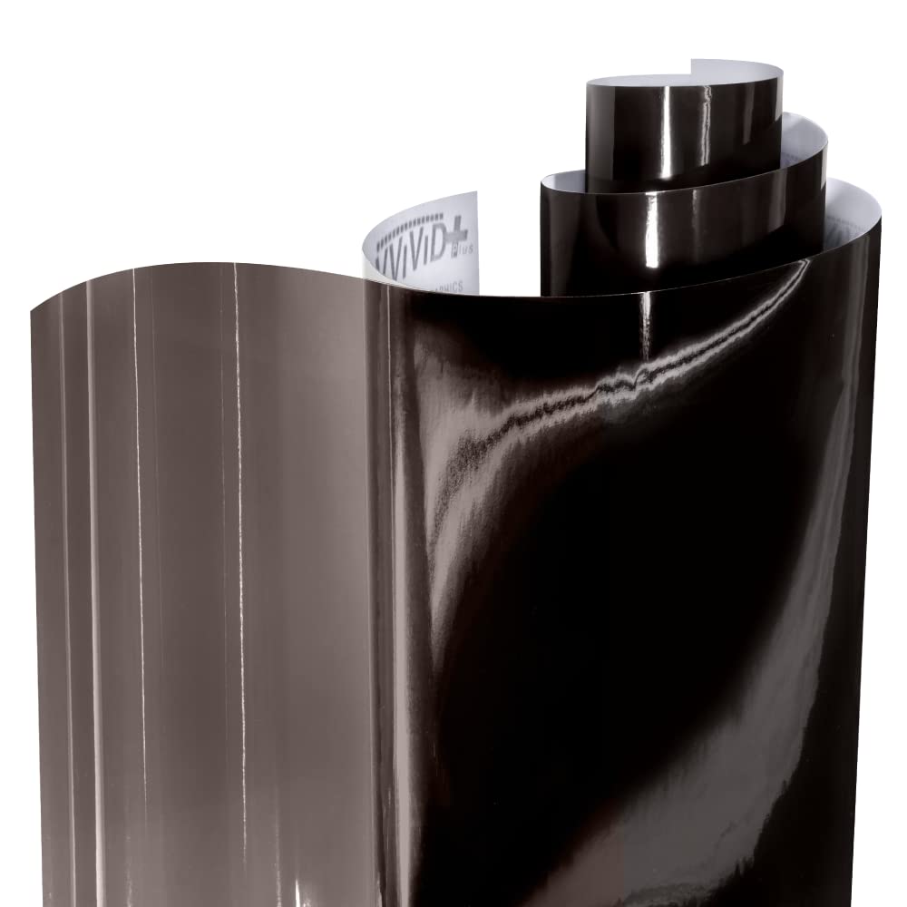 Vvivid Dark Black Headlight Taillight Tint Air-Release Vinyl Wrap Film Roll (60'' X 18'')