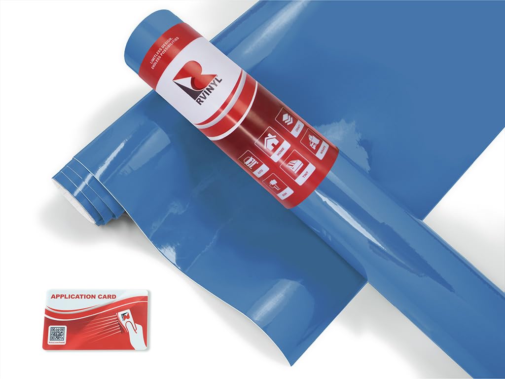 Avery Dennison Sw900 612-O Gloss Smoky Blue Supreme Wrapping Film Vinyl Vehicle Car Wrap Sheet Roll - (72'' X 60'')