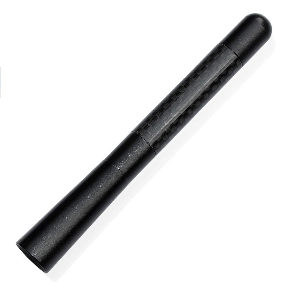 Bingfu Motorcycle Carbon Fiber Antenna Mast Replacement Compatible With Harley Davidson 1998-2020 Road King Softail Touring Street Glide Road Glide Fat Boy Electra Glide Tour Ultra Classic
