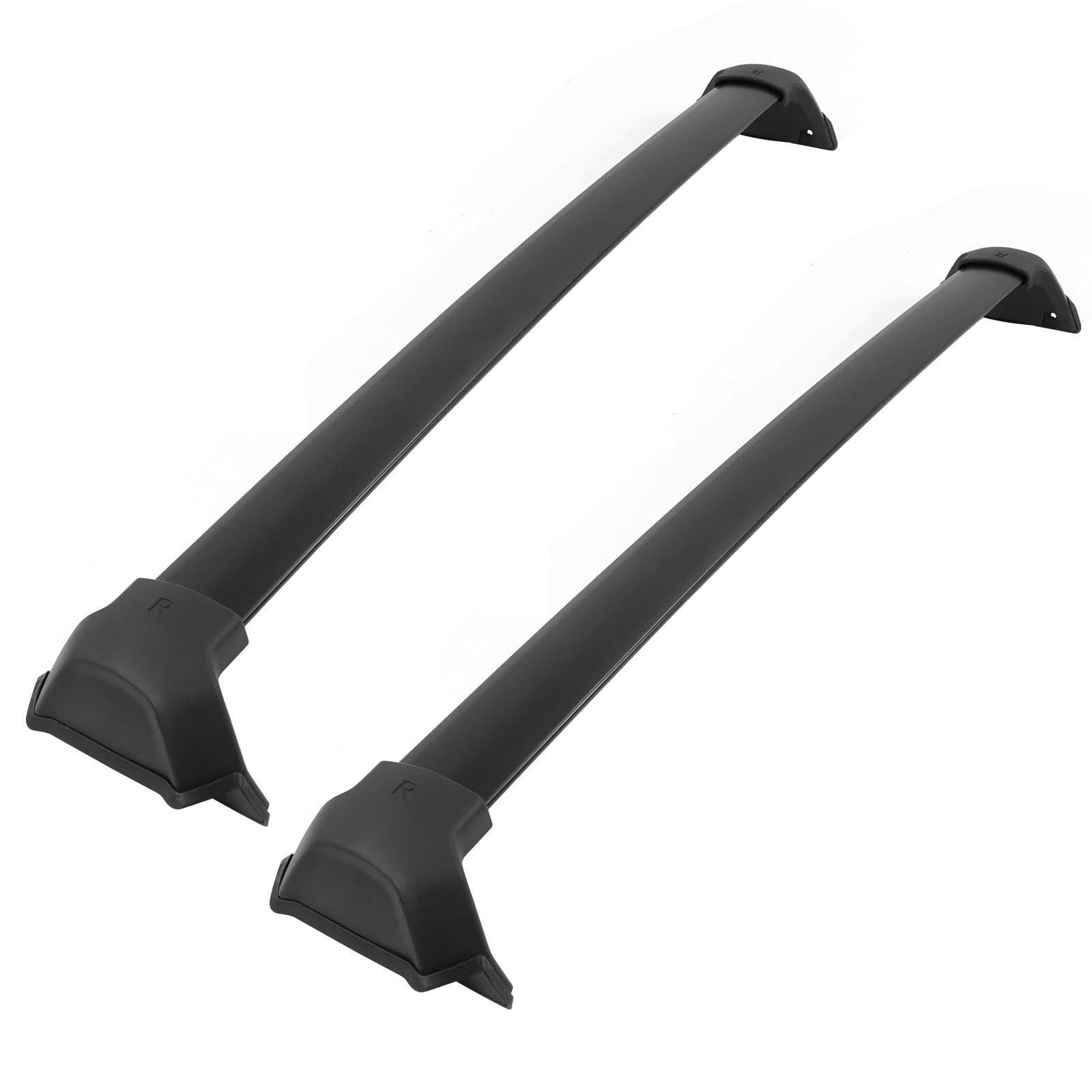 Freemotor802 Compatible With 2017-2022 Honda Crv Cross Bar, Oe Style Unpainted Black Aluminum&Rubber Top Roof Rack