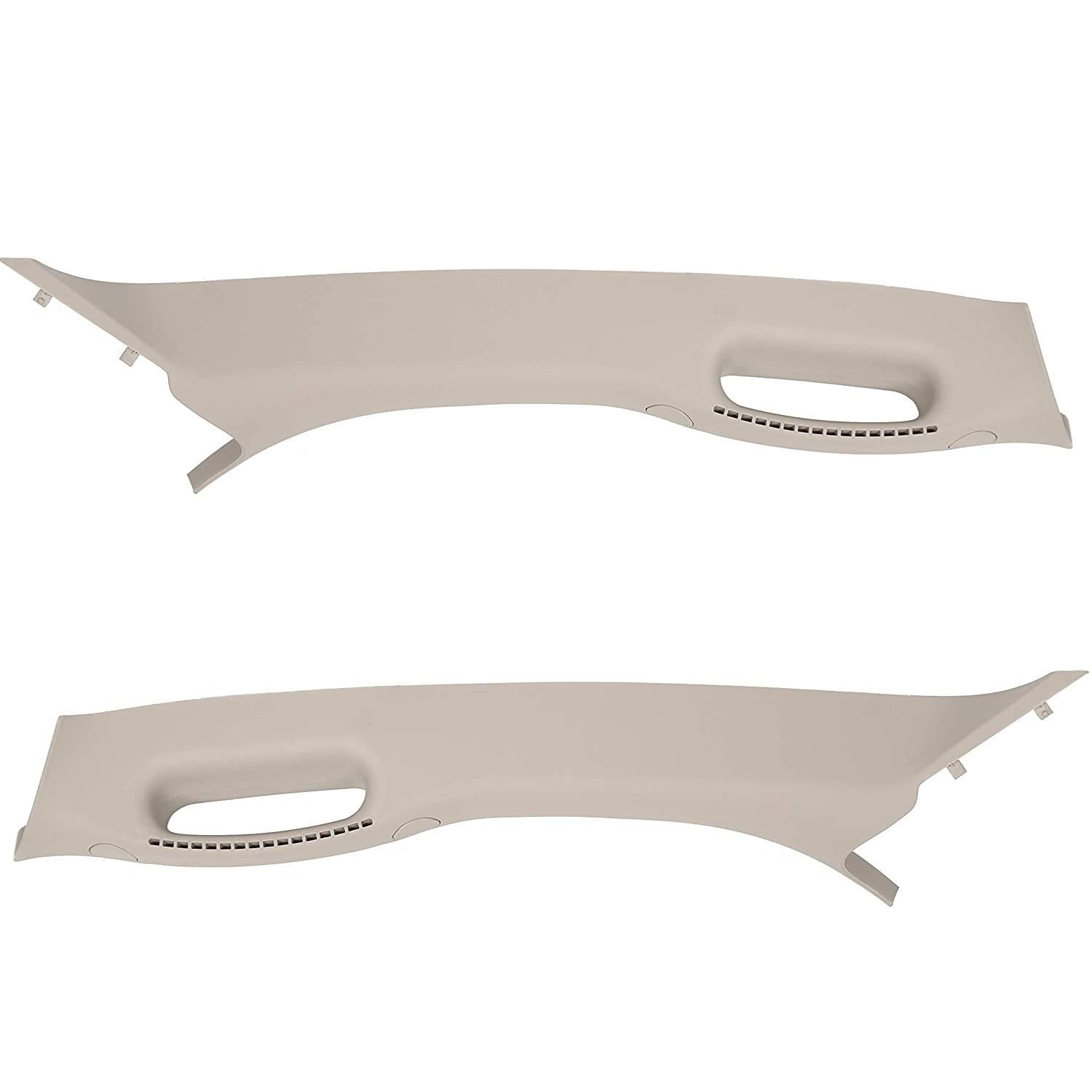 Hecasa Front Left & Right A Pillar Grab Handle Molding Trim Compatible With 2002-2010 Dodge Ram 1500 2500 3500 Pickup Truck (You