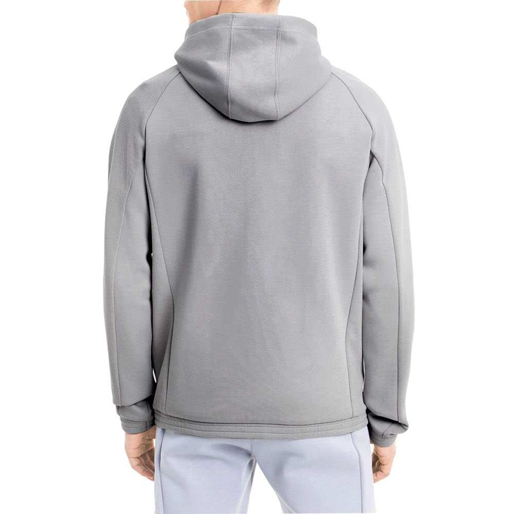 PUMA Formula 1 Mercedes AMG Petronas Men's Sweat Jacket, Large, Nylon, Mercedes Team Silver, Model 59803302