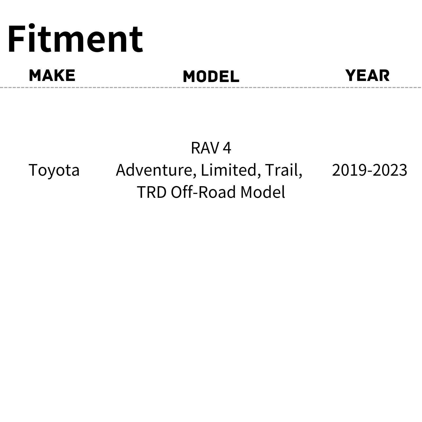 Torcia TYG Active Grille Shutter Assembly for 2019-2023 Toyota RAV4 Adventure/Limited/Trail/TRD Off-Road, Black, Model TO1206103