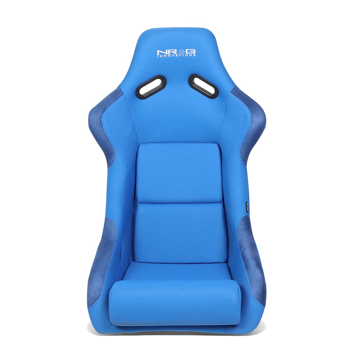 Nrg Innovations Nrg-Frp-300Bl Fiber Glass Fixed Back Bucket Racing Seat, 4Pt Harness Compatibility, Blue Seat Cover, 23''W X 18'