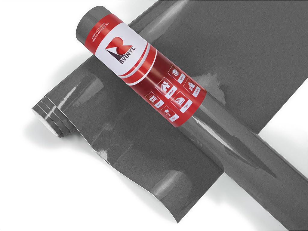 3M 2080 G201 Gloss Anthracite (5Ft X 9Ft) Vinyl Wrap Film Sheet With Air-Release For Cars, Trucks & More (45Sq Ft Roll)