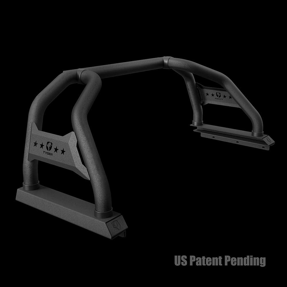 Tyger Auto Sport Bar for 1999-2023 Ford F-250/F-350 Super Duty, TG-SB7F88468, Textured Black, Carbon Steel, Light Mount