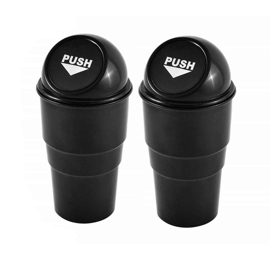 CarEmpire Mini Trash Bin for Car | Office & Home  Compact Automotive Cup Holder & Garbage Can | Pack of 2 (Assorted Colour)
