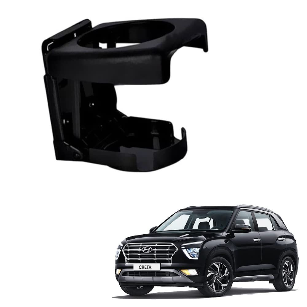 SPREADX Stylish Compact Size Foldable Car Glass/Cup/Bottle Holder Black Color Stand Universal Item 1 pcs for Creta Type2