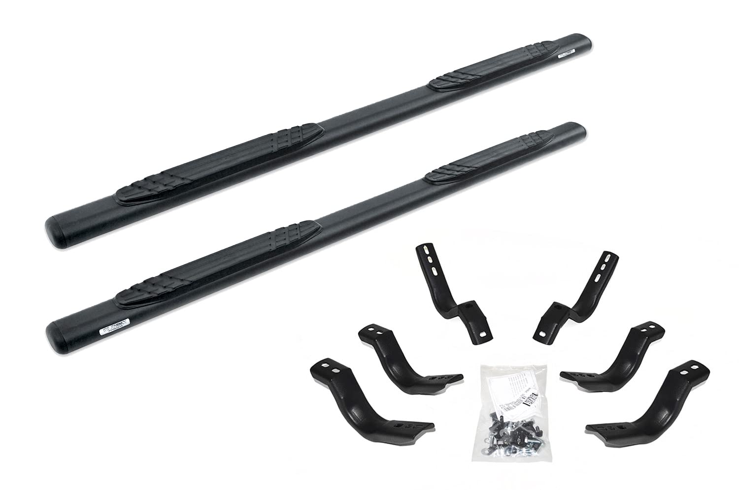 Go Rhino 4 Oe Xtreme Sidesteps Kit - Textured Black + 4 Brackets Per Side (Gas O