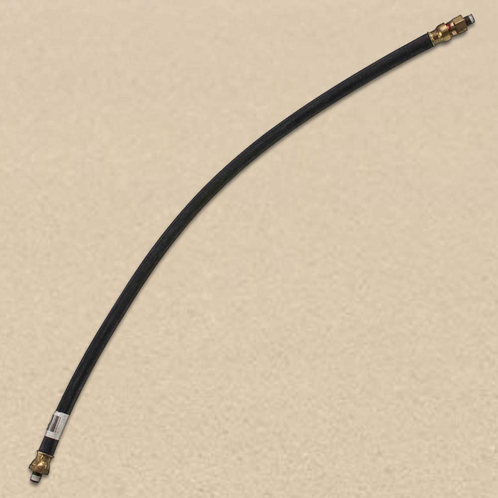 3/8' Air Hose Assembly - 28' - 1/4'-18 (1 Fixed & 1 Swivel) - Max Op 225 Psi