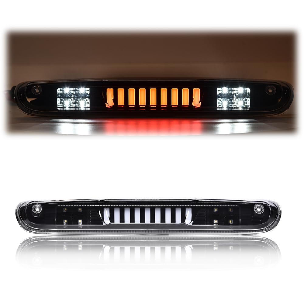 LQI LED 3rd Third Brake Light Compatible with Chevy Silverado/GMC Sierra 2500 3500 & HD Models 2007-2014 Tail Cargo Lamp Type I 