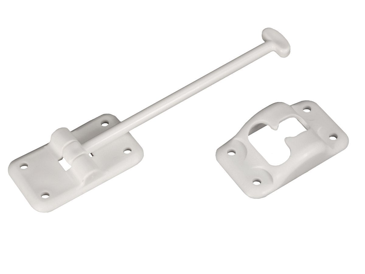 Rv Designer E235, Plastic Door Holder, T Style, 6 Inch, White, Entry Door Hardware
