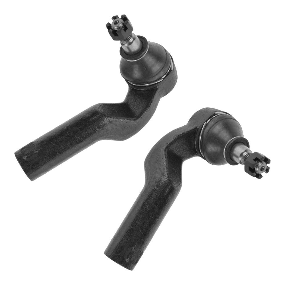 TRQ Front Outer Tie Rod Set Compatible with 2004-2013 Mazda 3 2006-2015 5