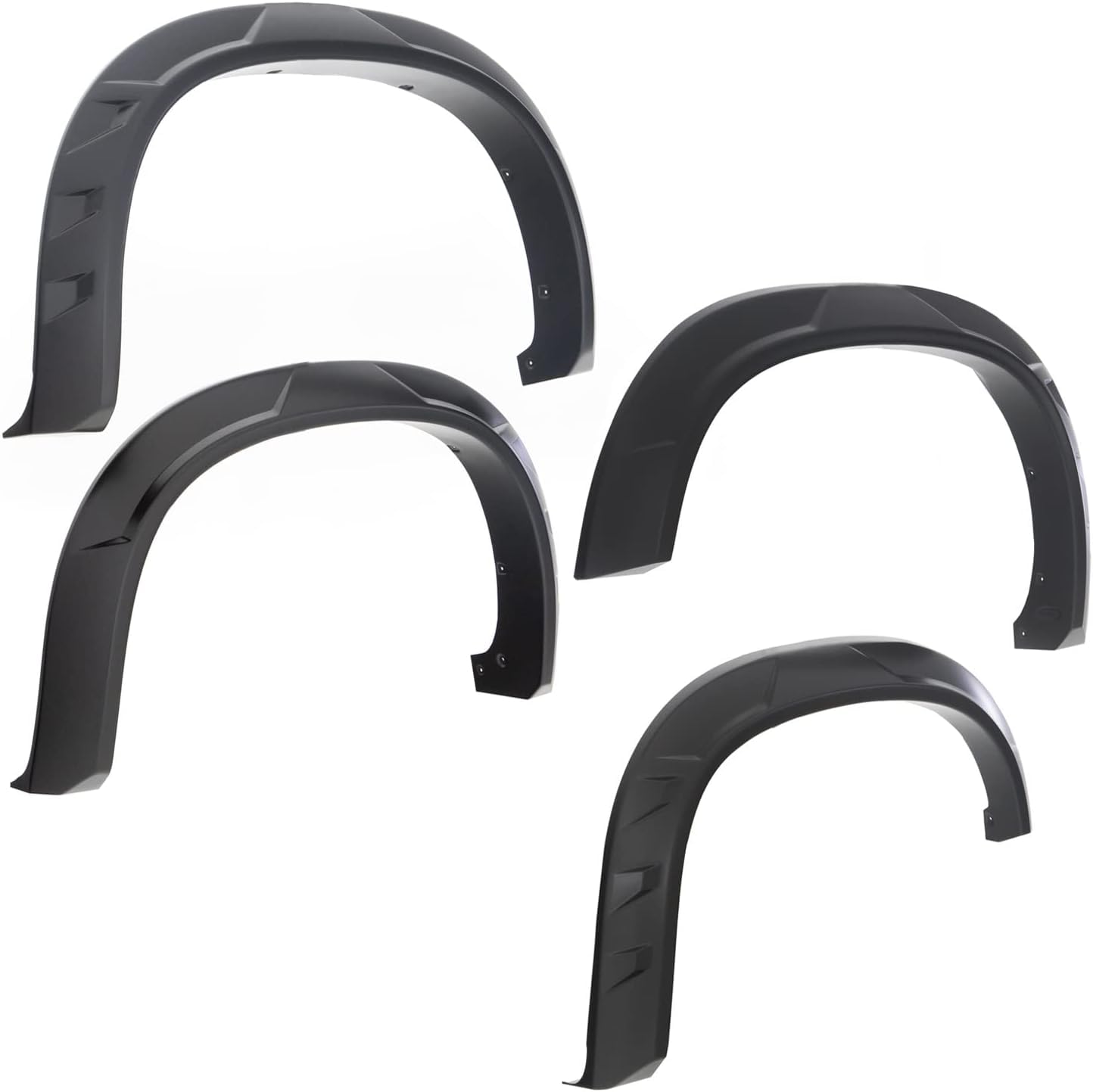 Bushwacker Drt Extended Front & Rear Fender Flares | 4-Piece Set, Black, Smooth Finish | 40944-02 | Fits 2014-2018 Chevrolet Silverado 1500 W/ 5.8' Bed