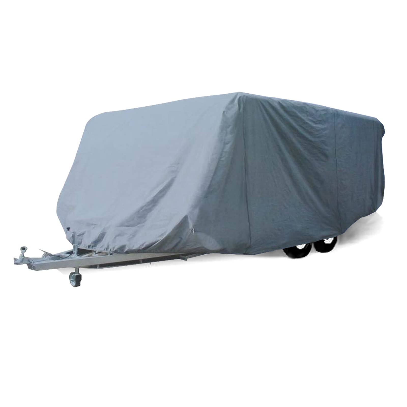 SavvyCraft Economic Guard Travel Trailer Camper Cover, Breathable RV Trailer Cover Fits 17 feet to 18 feet