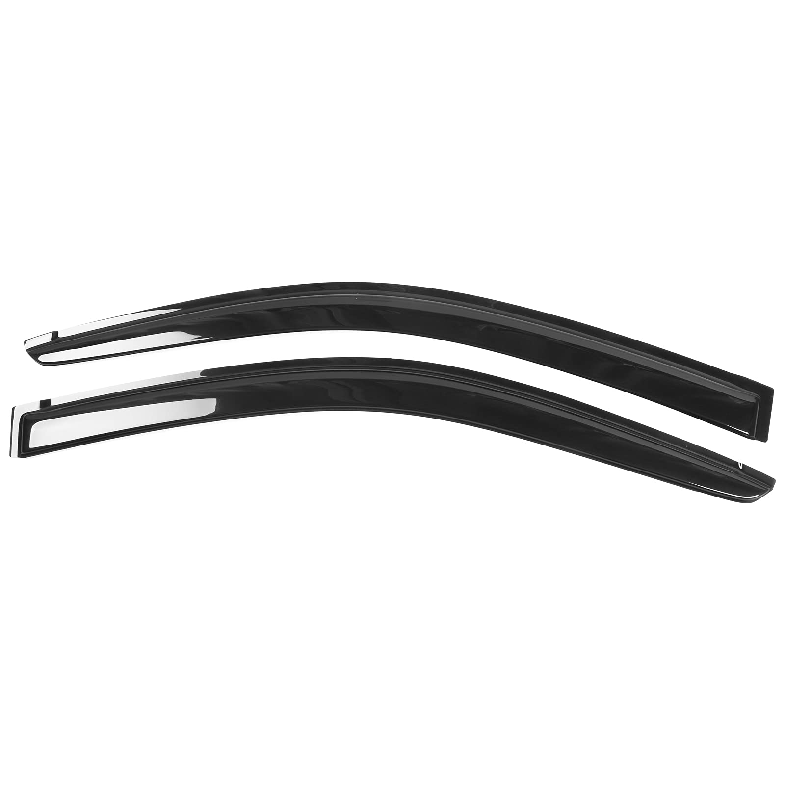 Window Visor Deflector Compatible With 2011-2016 Honda Cr-Z, Slim Tinted Acrylic Resistant Shield Cover Wind Sun Rain Guard By Ikon Motorsports, 2012 2013 2014 2015