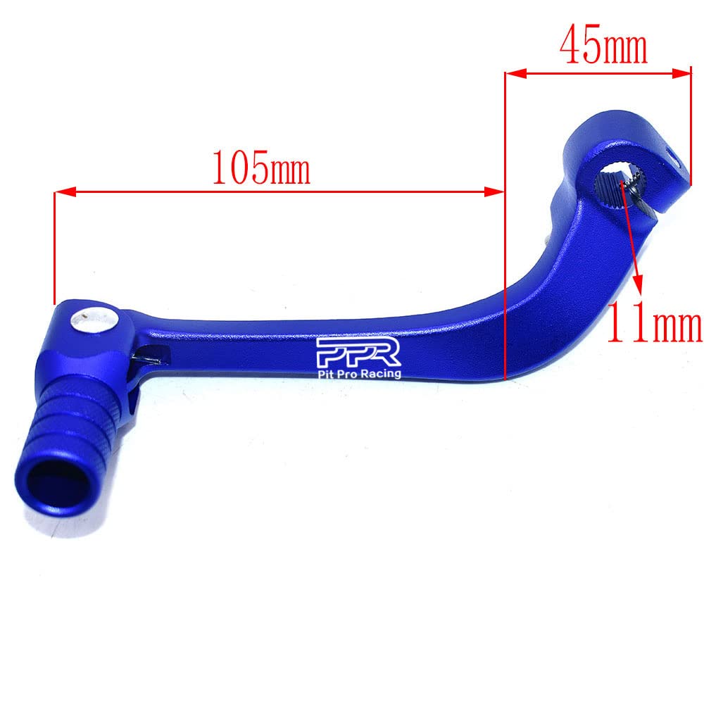 Gear Shift Lever, Alloy Aluminium Gear Shifter Lever Fits For Motorcycle Bse Crf 110 Ttr 125 Motorcycle 50Cc 110Cc 250Cc Dirt Pit Bike(Black&Blue)