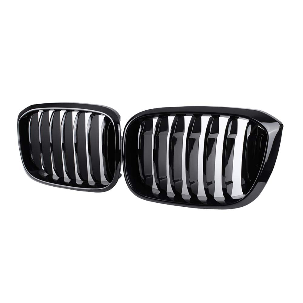 Sna Front Kidney Grille For 2018-2021 Bmw X3 G01 2019-2021 X4 G02 (Single Slat Abs Gloss Black X3 Grill, X4 Grill)