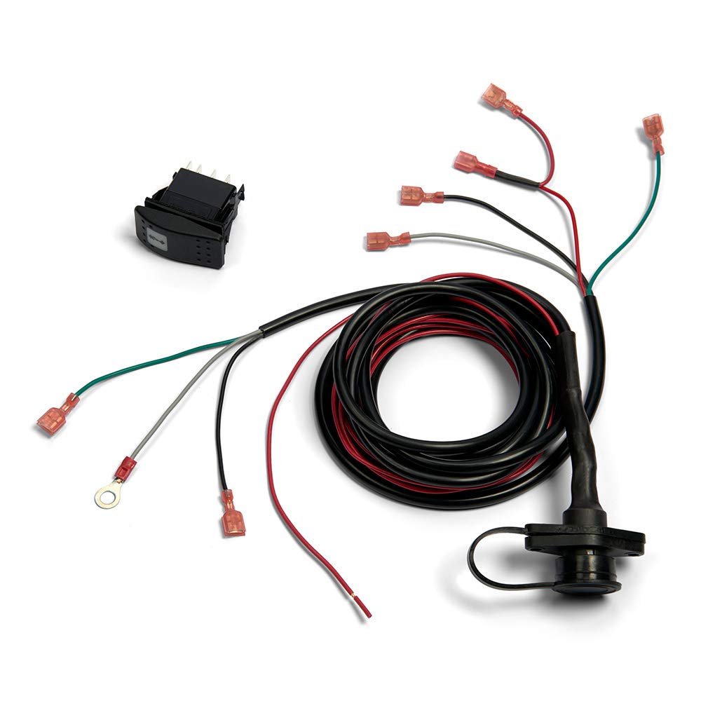 Warn 99897 Lighted Dash Rocker Switch Kit , Black