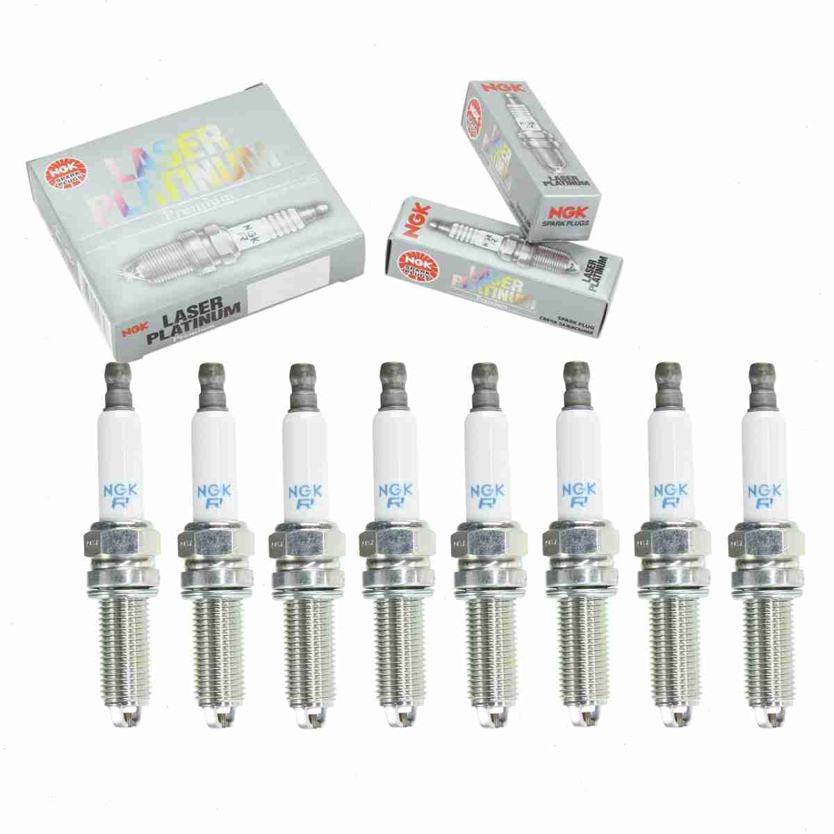 8 pc NGK Laser Platinum Spark Plugs compatible with BMW M3 4.0L V8 2008-2013