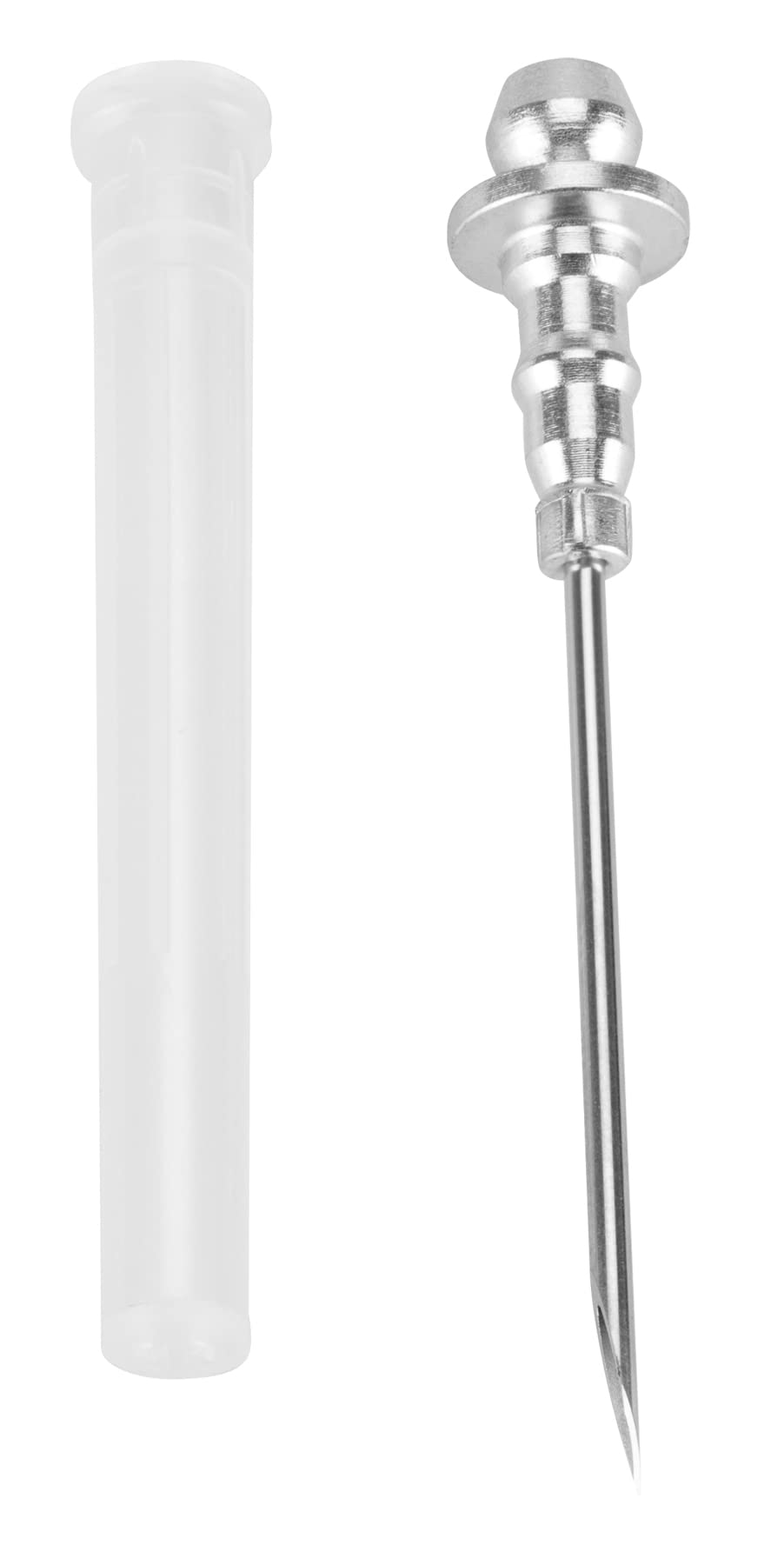 Performance Tool W54213 18 Gauge Tempered Stainless Steel Grease Injector Needle With Protective Cover For Hand Grease Guns