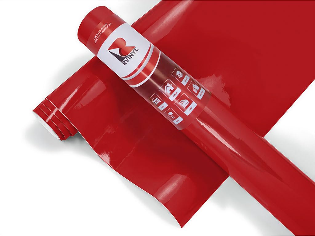 3M 2080 Series G13 Gloss Hot Rod Red - 5Ft X 3Ft - 15Sq Ft - Dual Cast Thick Vinyl Car Wrapping Film - Vehicle Sheet Roll