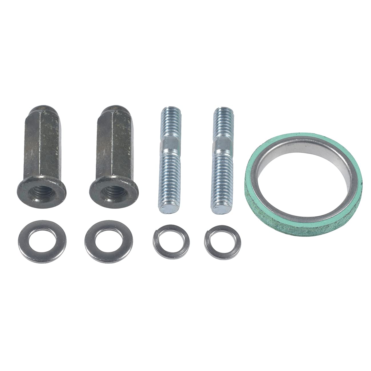 WANTHER GY6 Exhaust Kit for GMB139 Engine - Metal Nuts, Gasket & Studs for 50cc-150cc Scooters, ATVs, Go Karts, Moped