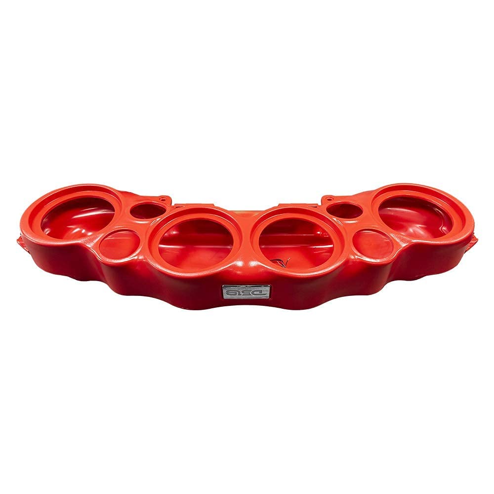 DS18 JL-SBAR Red Jeep Wrangler Overhead Soundbar for JL 2007-2021 Will Accommodate 4 x 8-inch Speakers, 4 x 1.75-inch Tweeters,