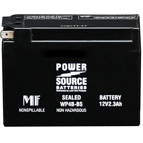 GT4B-5, YT4B-BS, YT4B-5, PTX4B-BS, UT4B-BS, GT4B5 Replacement Battery 50cca High Performance WP4B-BS Sealed AGM for Yamaha, Suzu