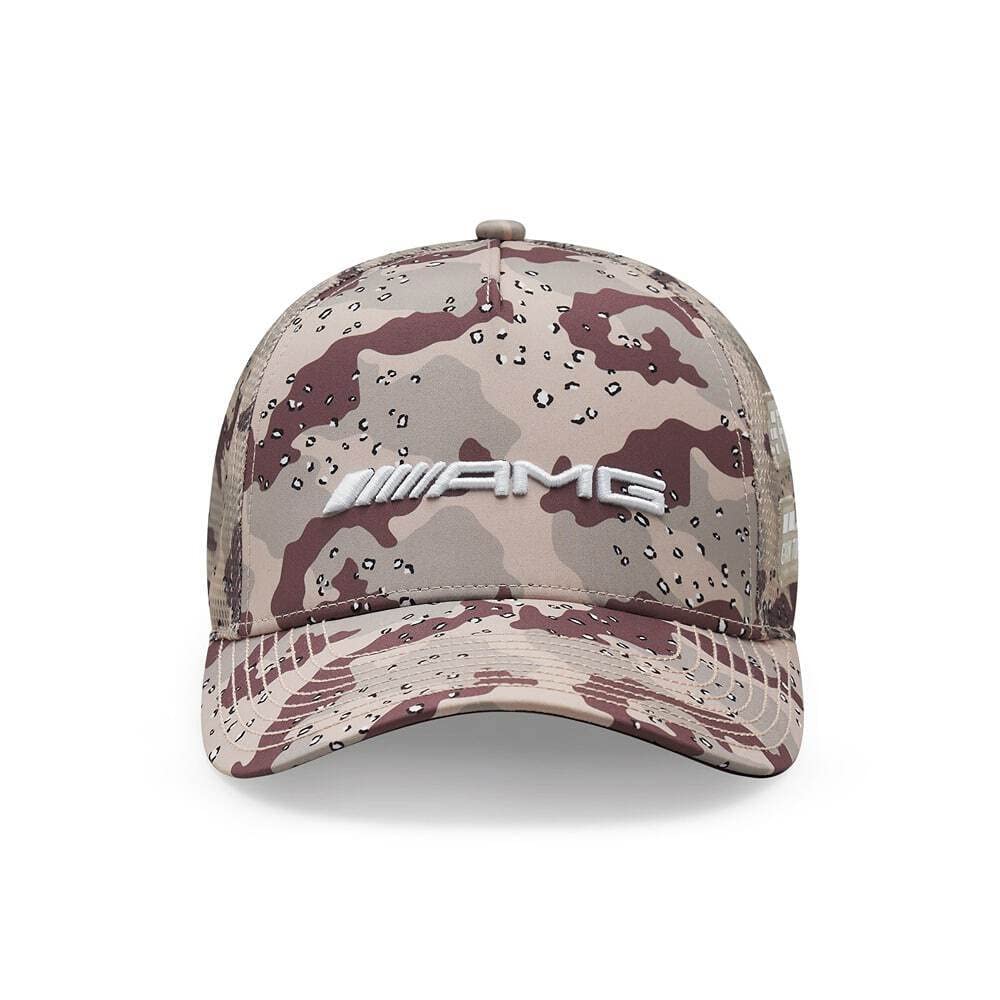 Mercedes AMG Petronas F1 Hat - Lewis Hamilton 2022 USA GP - One Size, Earth Color, Recycled Polyester, Model 701220791