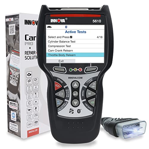 INNOVA 5610 OBD2 Bidirectional Scan Tool  Vehicle Code Scanner and Reader  Troubleshoot OEM Codes  Clear Check Engine Light