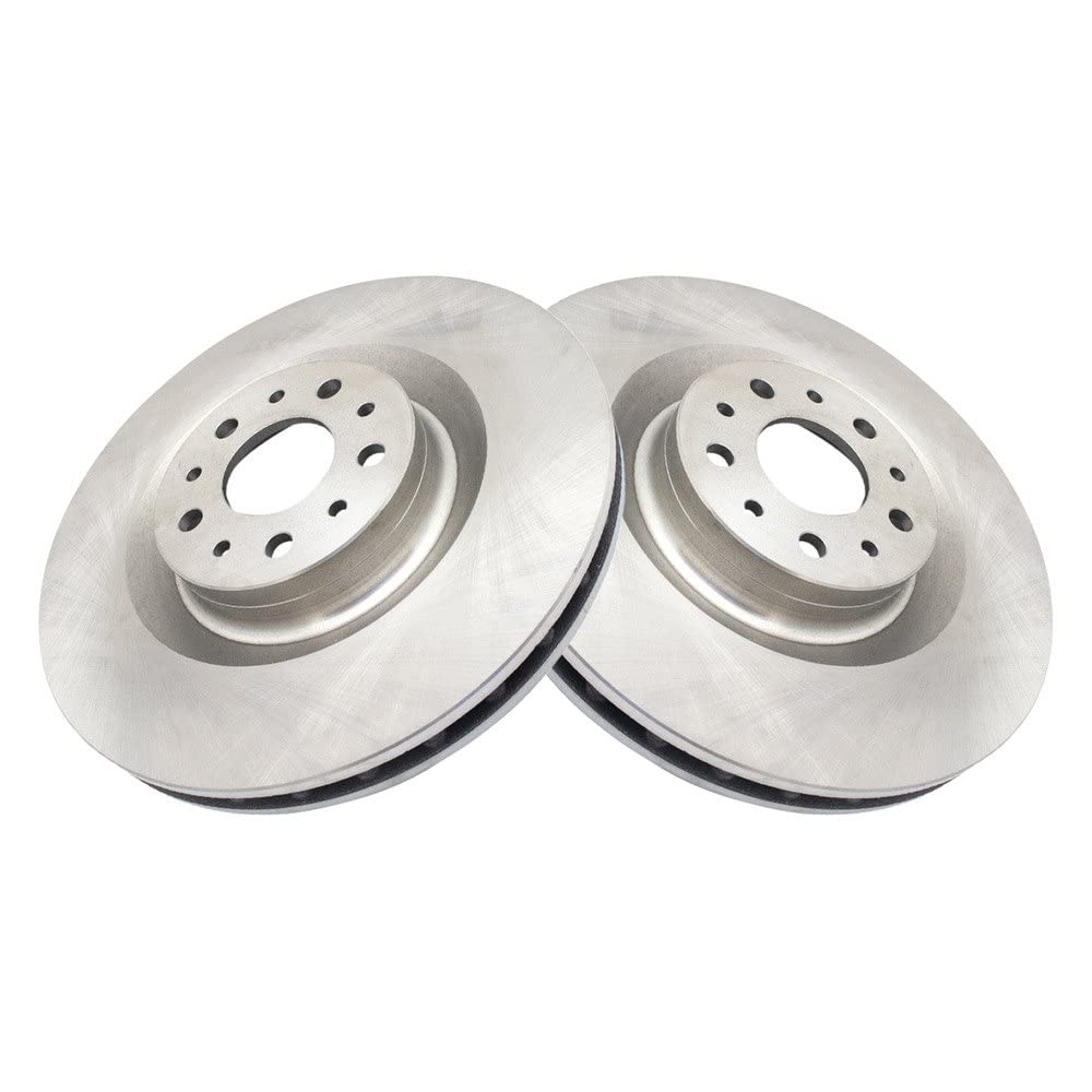 Trq Front Brake Rotors Set Vented Compatible With 2014-2020 Fiat 500L