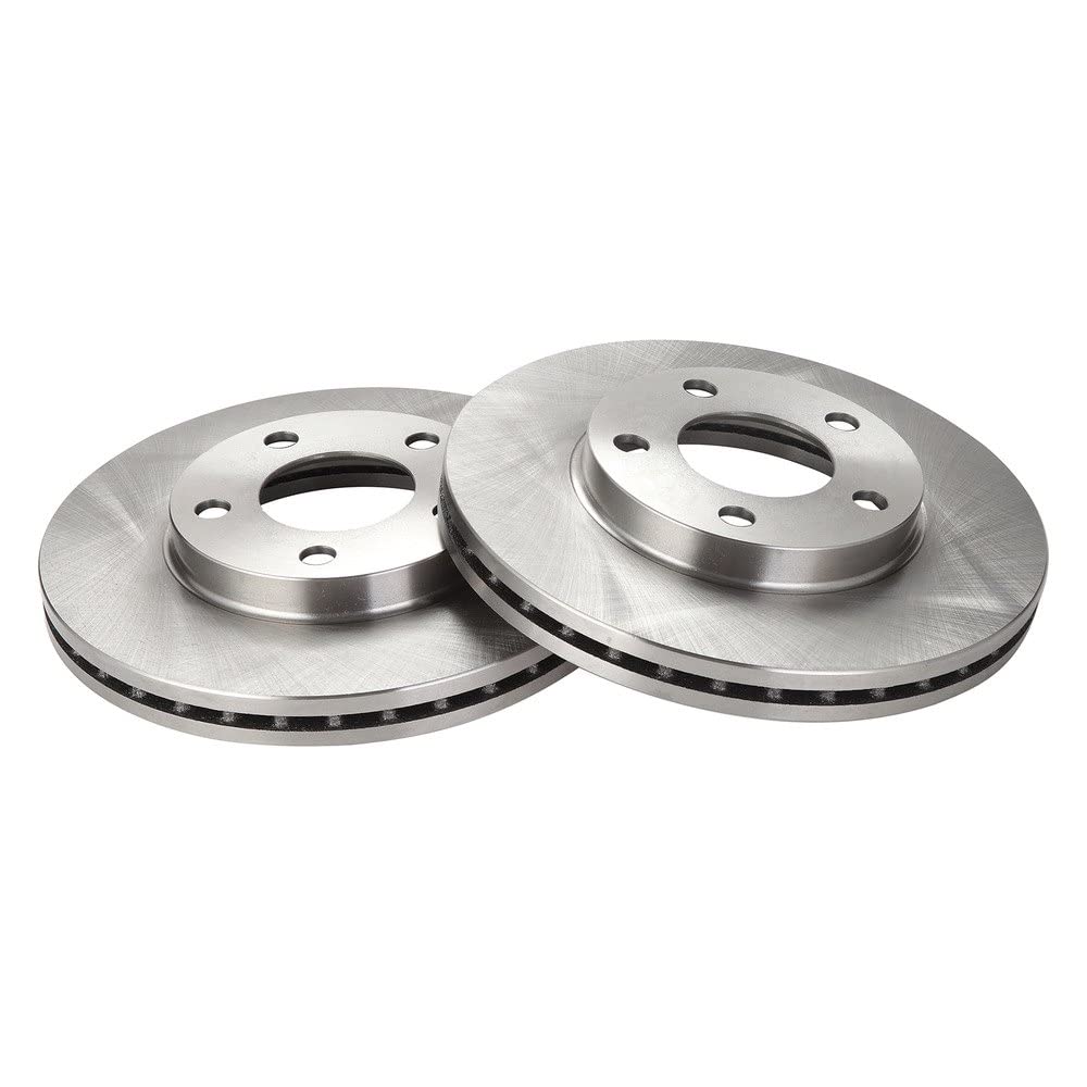 Trq Front Brake Rotors Set Vented Compatible With 1994-2004 Ford Mustang