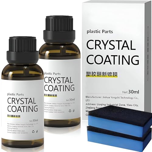 Kroywen Crystal Coating For Car Plastic Parts | 30Ml Pvc Restorer & Car Interior Cleaner (Pack Of 2) (Pack Of 2)