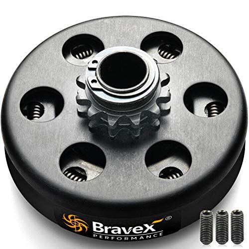 Bravex Centrifugal Clutch 12T 3/4'' Bore Chain #35 For Predator Honda Gx160 Gx200, Go Kart Fun Kart Mini Bike 12 Tooth