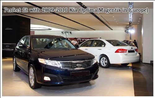 Kia Motors Genuine Front Hood Grill & Rear Trunk Kia Logo Emblem 1-Pc 15Cm(5.9'')