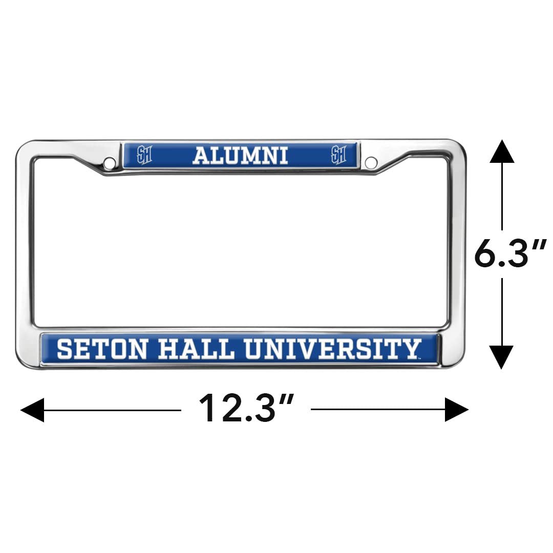 GRAPHICS & MORE Metal License Plate Frame - Seton Hall University Alumni, Full Size, One Size