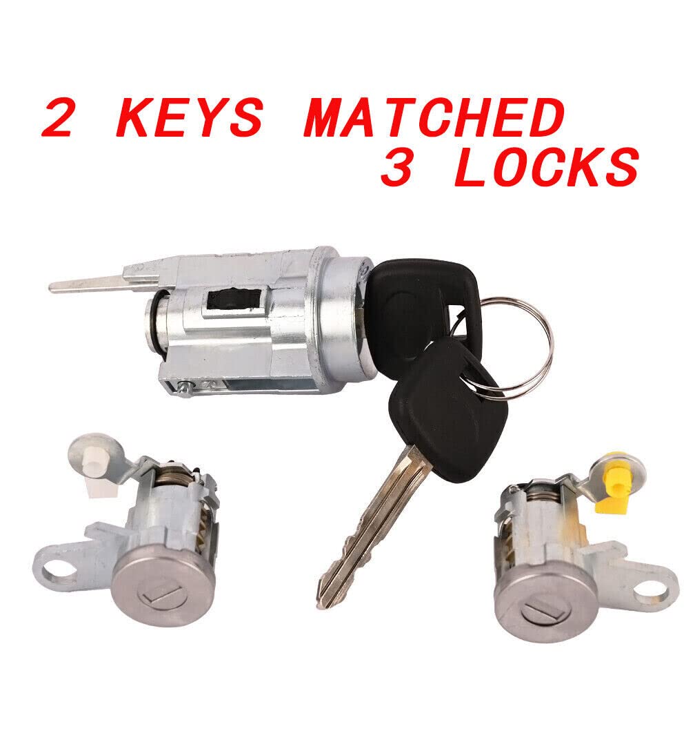 Getfarway Ignition Switch & Door Lock Cylinder Compatible with Toyota Tacoma 1999 2000 2001 2002 2003 2004, Replace 69005-35840,