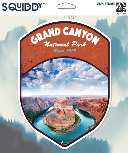 Squiddy Grand Canyon National Park Horseshoe Bend - Vinyl Sticker Decal for Phone, Laptop, Water Bottle (3 Tall)