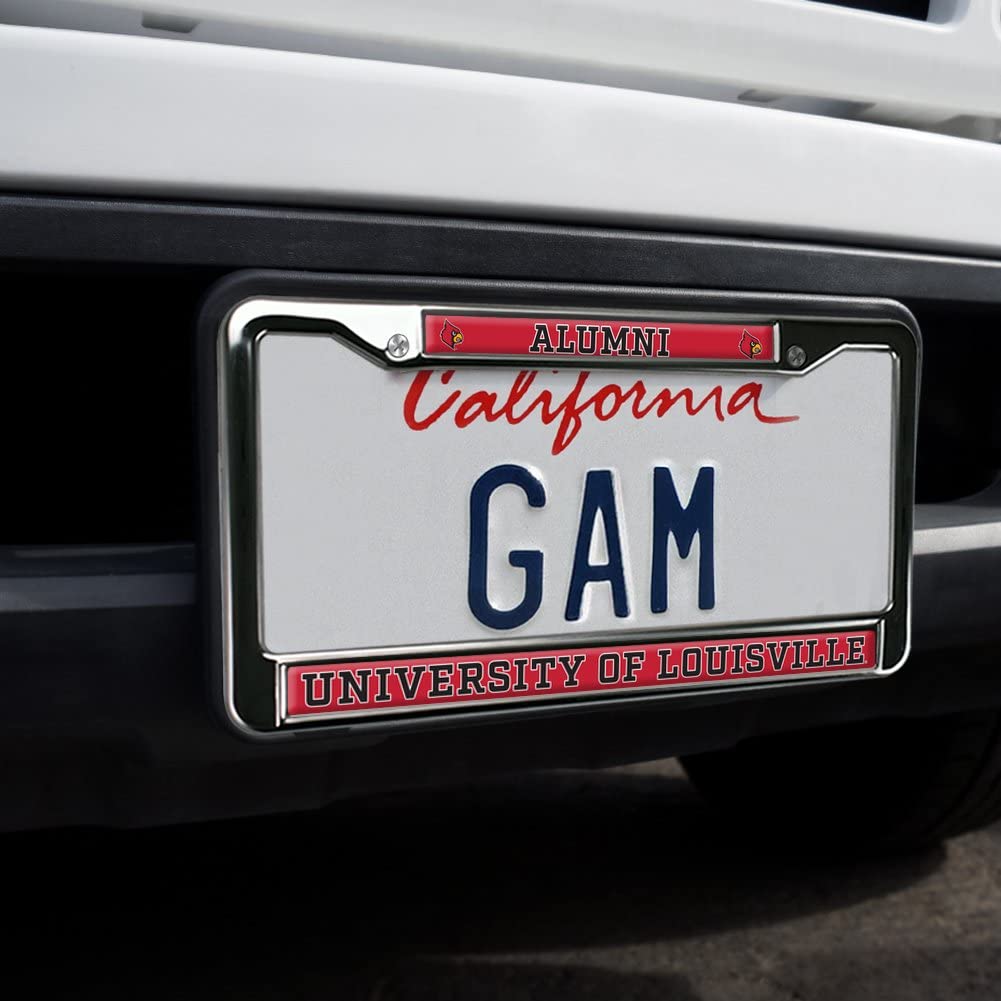 GRAPHICS & MORE Metal License Plate Frame - University of Louisville Alumni - Full Size, One Size, Standard Design