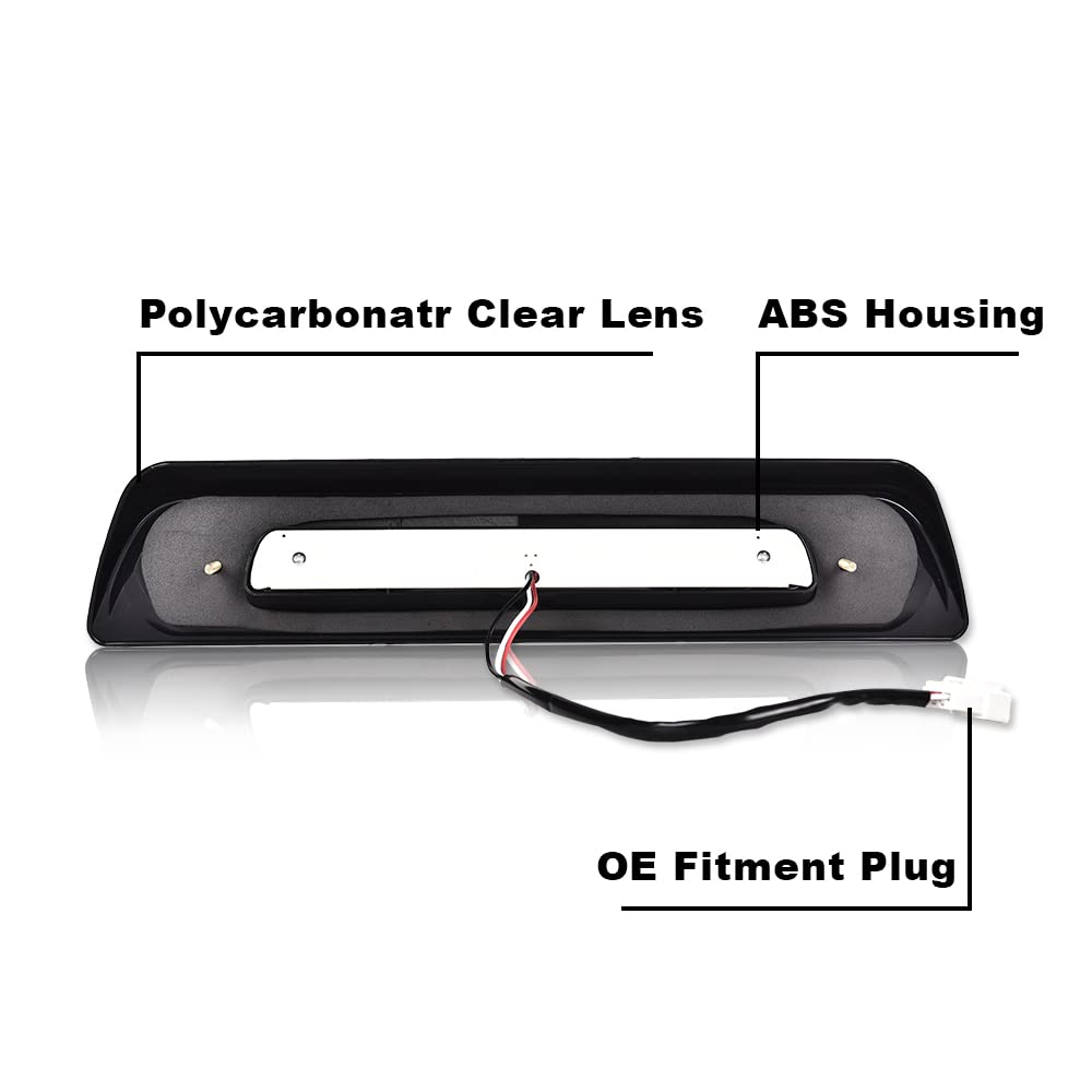 Cheda Led Bar Rear Third Brake Light Cargo Lamp Smoke Compatible With 2007 2008 2009 2010 2011 2012 2013 2014 2015 2016 2017 201