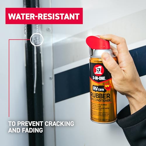 3-IN-ONE RVcare Rubber Seal Conditioner, 11 OZ, Model 120138-S, Two-Way Spray